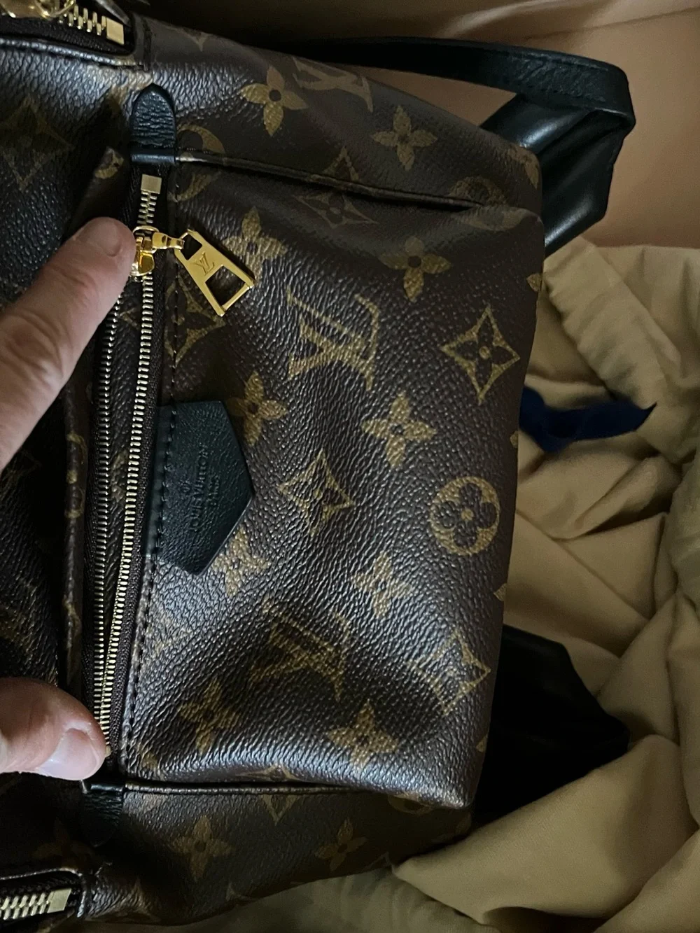 Louis Vuitton Orange and White Branded Box with Price Tag